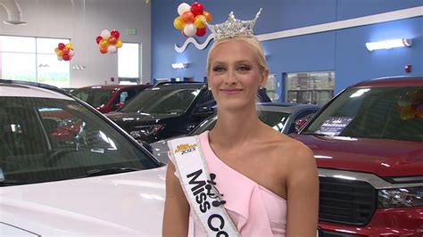 Air Force Academy graduate Miss Colorado 2023 presented with a car to use in an official ...