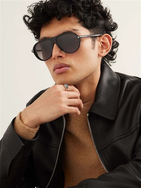 TOM FORD EYEWEAR Aviator-Style Acetate Sunglasses for Men | MR PORTER