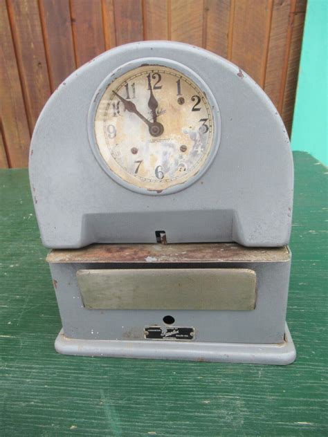 Vintage SIMPLEX Punch Clock Time Recorder GREAT CONDITION! | eBay