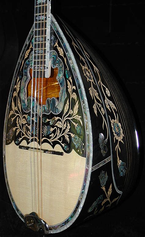 Bouzouki Instrument with Ornate Decoration