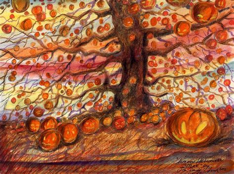 The Halloween Tree by Halloween Tree Artist John York Watercolorist ...