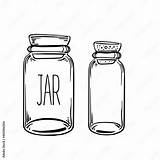 Glass Bottles Vector IllustrationInk On Aged Card Paper Kitchen  sketch template