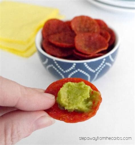 Microwave Pepperoni Chips - Step Away From The Carbs