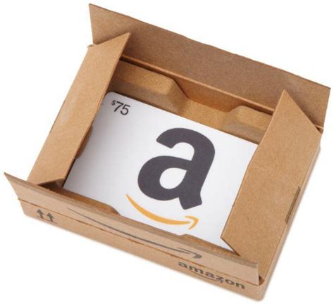 Amazon.com $75 Gift Card in a Mini Amazon Shipping Box (Classic White ...