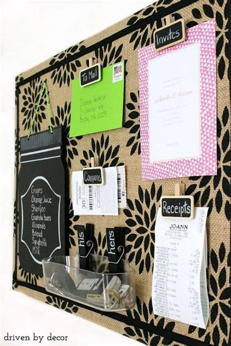 22 DIY Bulletin Board Ideas To Revamp Your Home Office | Diy bulletin ...