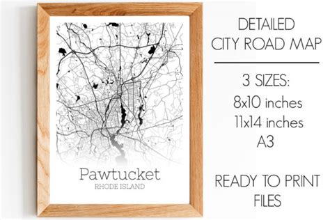 Pawtucket Rhode Island City Map Graphic by SVGExpress · Creative Fabrica