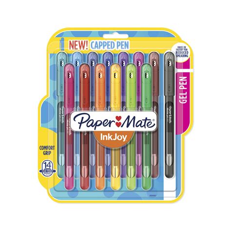 Paper Mate InkJoy Gel Pens, Fine Point (0.5mm), Assorted Colors, Capped, 14 Count - Walmart.com ...