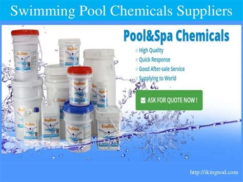 Swimming pool chemicals suppliers