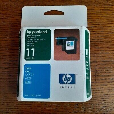 OEM Genuine HP 11 Cyan Ink Printhead C4811A Printer Print Head Sealed | eBay