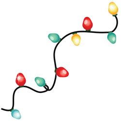 Free Christmas Clipart: Lights and Candles