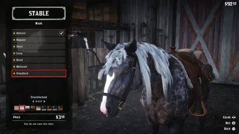 Red Dead Redemption 2 - Horse Stable Shop & Horse Customization - YouTube