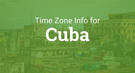 Time Zones in Cuba