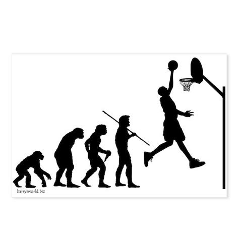 Basketball Evolution Postcards (Package of 8) by Barrysworld - CafePress