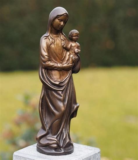 Mary statue small bronze - Eliassen Home & Garden Pleasure
