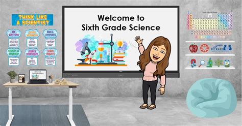 Here’s How to Create a Bitmoji Classroom for Distance Learning | Sixth grade science, Classroom ...