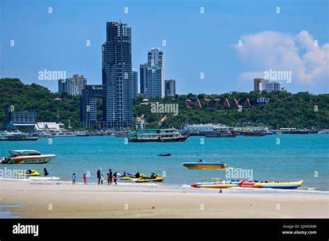 Pattaya City Beach, Thailand Stock Photo - Alamy