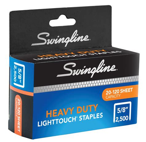 SWINGLINE Staples, HD, 1/2 InCrown, 5/8 In Leg, PK2500 - 1UEB4|S7090009E - Grainger