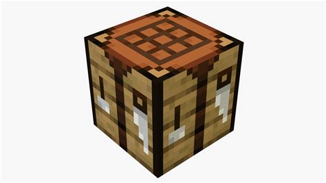 3D Minecraft Crafting Table - TurboSquid 1826778