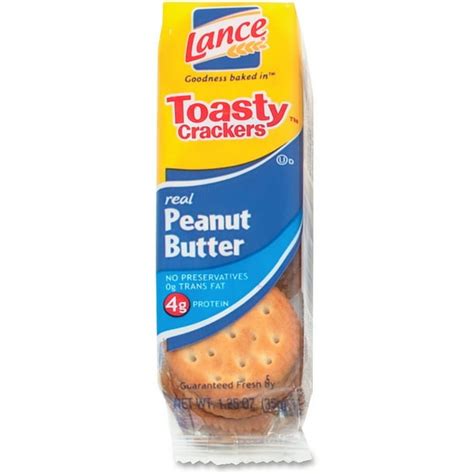 Lance Crackers, Peanut Butter, Toasty, , 24/BX SN40654 - Walmart.com ...