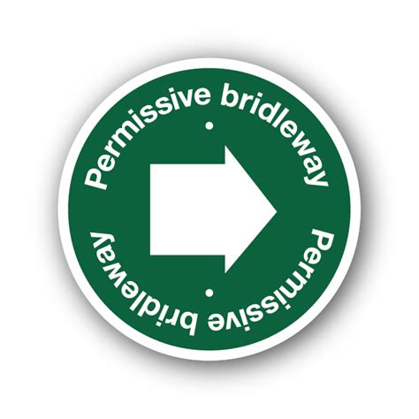 Permissive Bridleway Waymarker Disk - Farm Signs