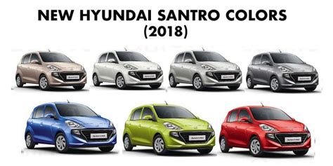 Hyundai Santro Colors: Beige, Silver, White, Blue, Red, Star Dust ...