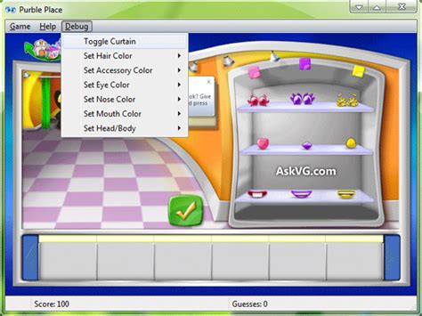 Enable Hidden Secret “Debug” Menu in Microsoft “Purble Place” Game in ...