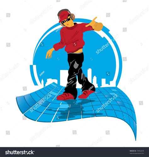 Dj Vector Illustration Stock Vector (Royalty Free) 74953678 | Shutterstock