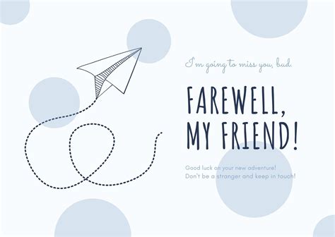 Farewell Card Template Word – Mightyprintingdeals.com