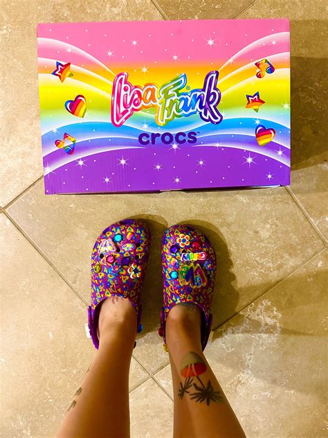 These super rainbow Lisa Frank Crocs have my inner child absolutely ecstatic right now!!! : r ...