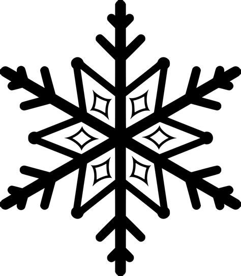 SVG > Schnee Schneeflocke einfach Symbole - Kostenloses SVG-Bild & Symbol. | SVG Silh