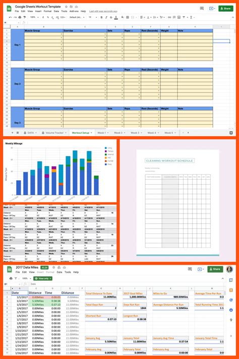 Workout Log Template Google Sheets | Blog Dandk