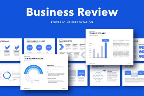 Business Review PowerPoint Template | Presentation Templates ~ Creative Market