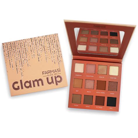 FARMASI MAKE UP GLAM UP EYESHADOW PALETTE 12 SHADES - SHG Cosmetics