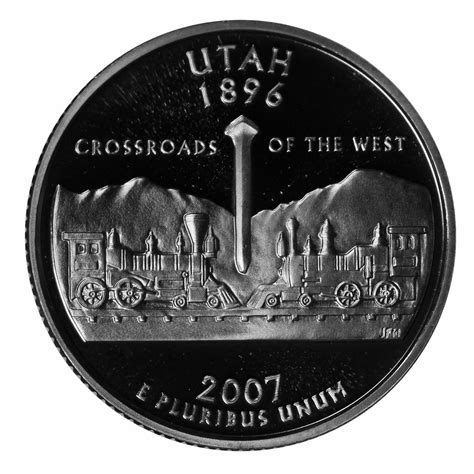 2007 S State Quarter Utah Gem Deep Cameo Proof 90% Silver US Coin | eBay