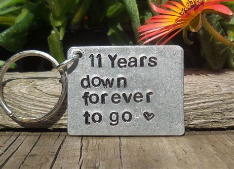 11 YEARS DOWN Forever To Go Personalised 11th Wedding | Etsy | Mens anniversary gifts, Steel ...