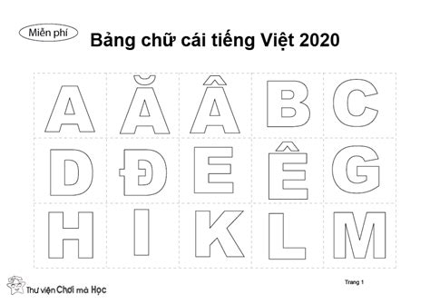 Tập tô màu cho bé bảng chữ cái tiếng việt cho bé tập tô màu Giúp bé học ...