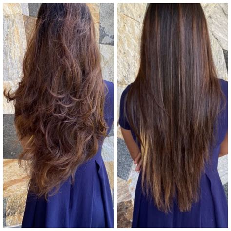 Rebonded hair before and after in 2024 | Rebonded hair, Relaxed hair, Hair