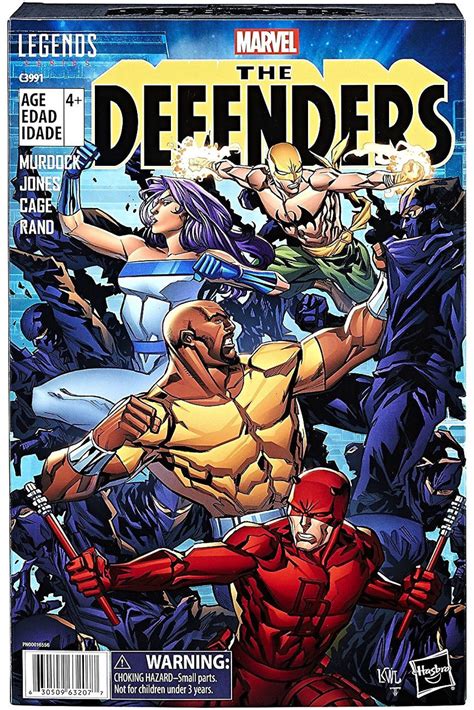 Comic Book Hero Action Figures Marvel Legends Defenders 4 Pack Set ...