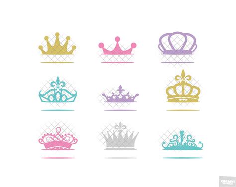 Crown Silhouette SVG with DXF/EPS/JPG/PNG • OhMyCuttables