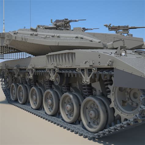 3d idf battle tank merkava