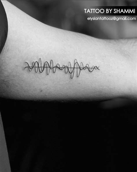 sound wave tattoo in 2024 | Sound wave tattoo, Waves tattoo, Tattoos