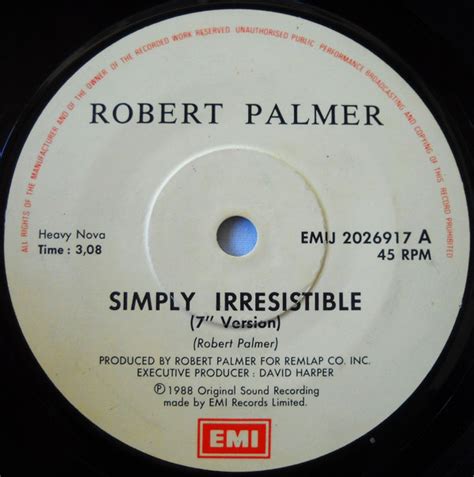 Robert Palmer - Simply Irresistible (1988, Vinyl) | Discogs