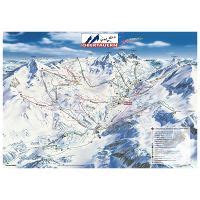 Large piste map of Obertauern Ski Resort - 2016 | Salzburg | Austria ...