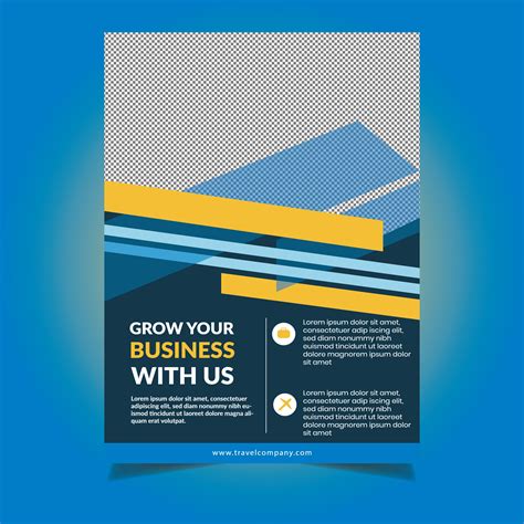 Business Flyer Template with Diagonal Stripe Design 693980 Vector Art at Vecteezy