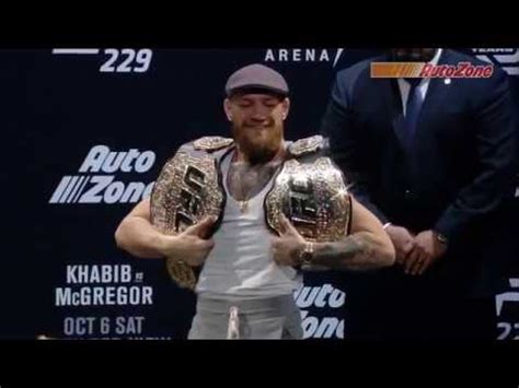 UFC 229: Khabib vs McGregor Pre-fight Press Conference Highlights - YouTube