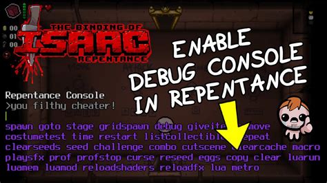 The binding of isaac console commands - galserre