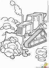 Coloring Pages Bulldozer Construction Excavator Print Dozer Equipment  sketch template