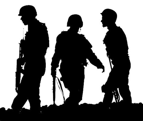 Silhouette Army PNG | PNG All