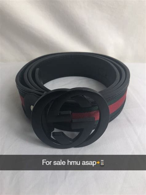 Gucci Belt Mens Black Red Green | in Hyde, Manchester | Gumtree