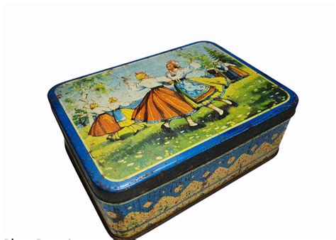 Antique Very Rare Tin Box, Antique Candy Tin Box, Vintage Collectibles ...